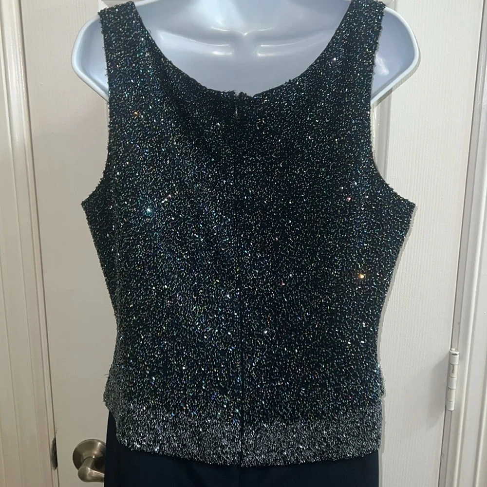 Floor Length Formal Dress with Bling Top - Picture 7 of 15